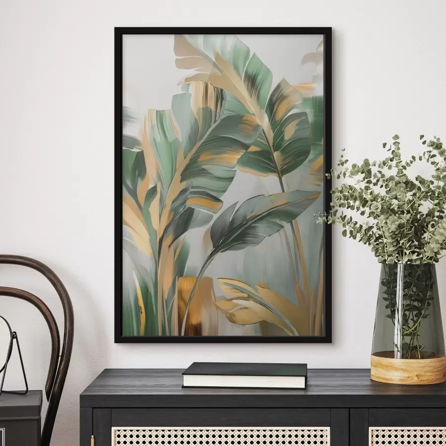 Fototapete Abstrakte tropische Blätter f48664