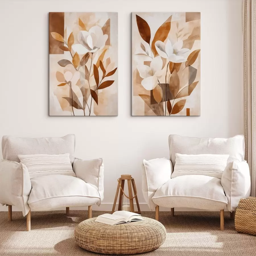 Fototapete Boho-Blumen m30307