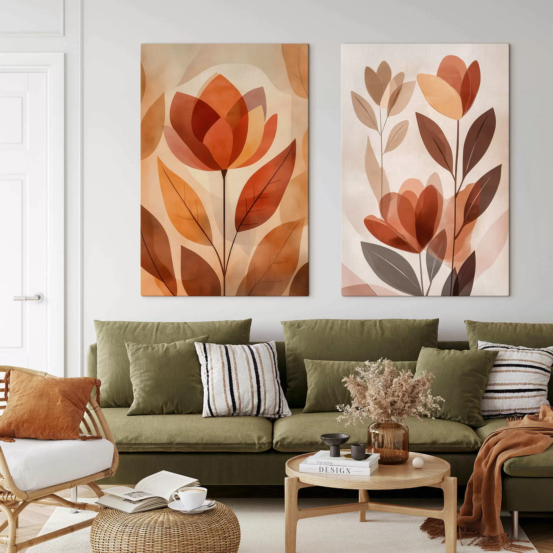 Wandbilder Boho-Blumen m30308