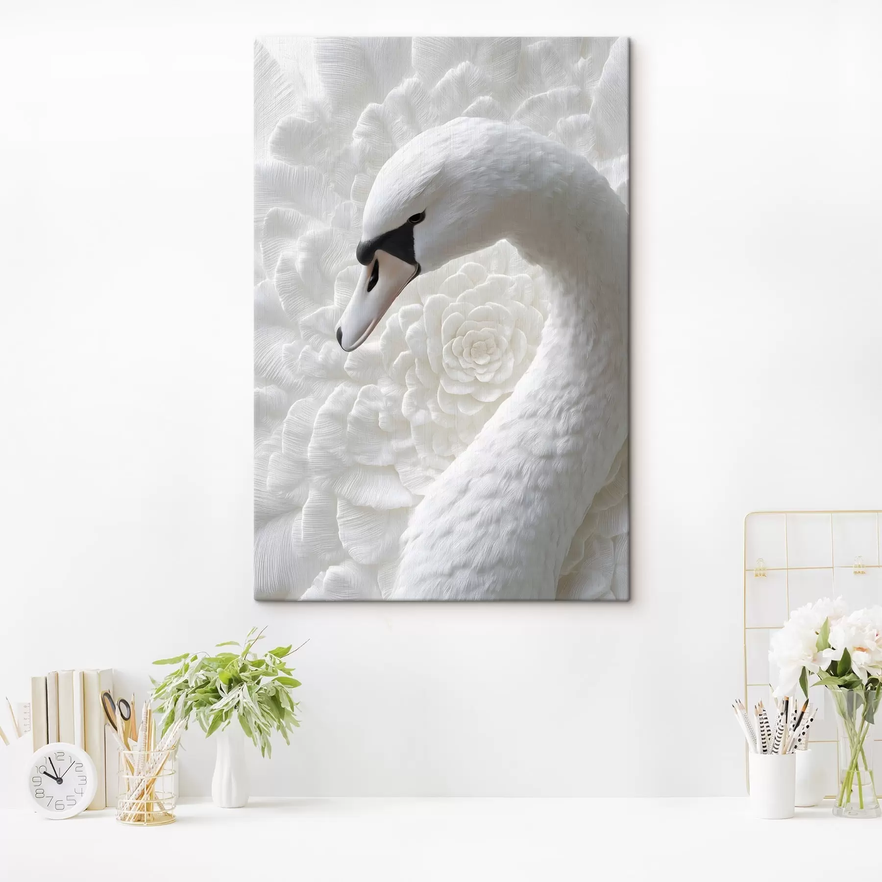 Wandbilder ein anmutiger Schwan s48781