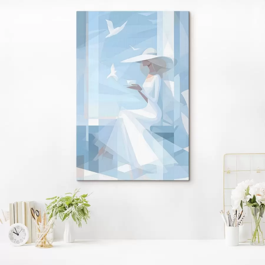 Wandbilder Morgendlicher Kaffee am Meer s48792