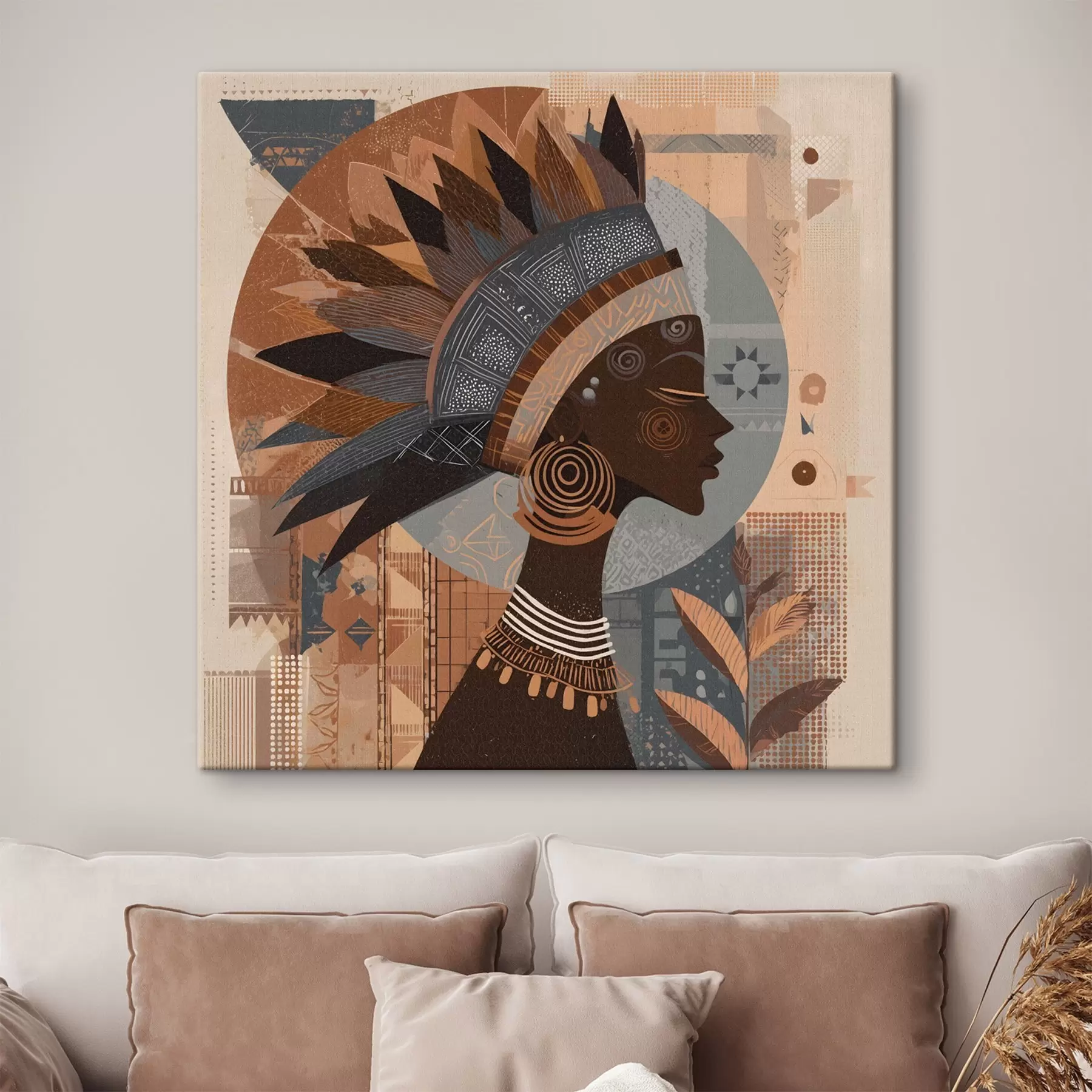 Wandbilder afrikanische Frau s48794