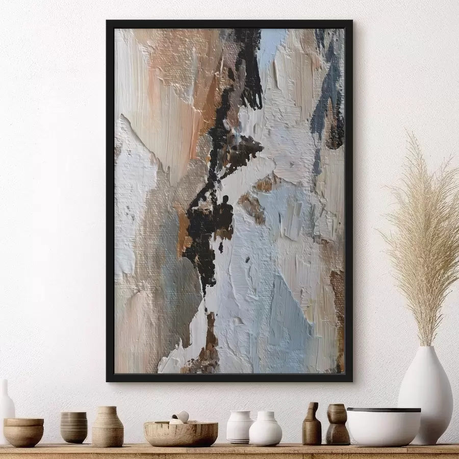 Fototapete ausdrucksstarke Abstraktion; Nachahmung von Malerei f48784