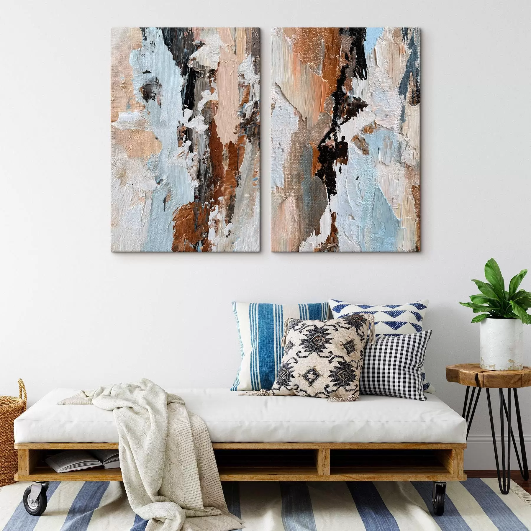 Wandbilder ausdrucksstarke Abstraktion; Nachahmung von Malerei m30332