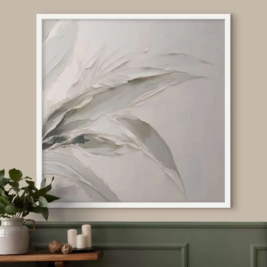 Fototapete Abstrakte Malerei in Blattwerk-Imitation f48772