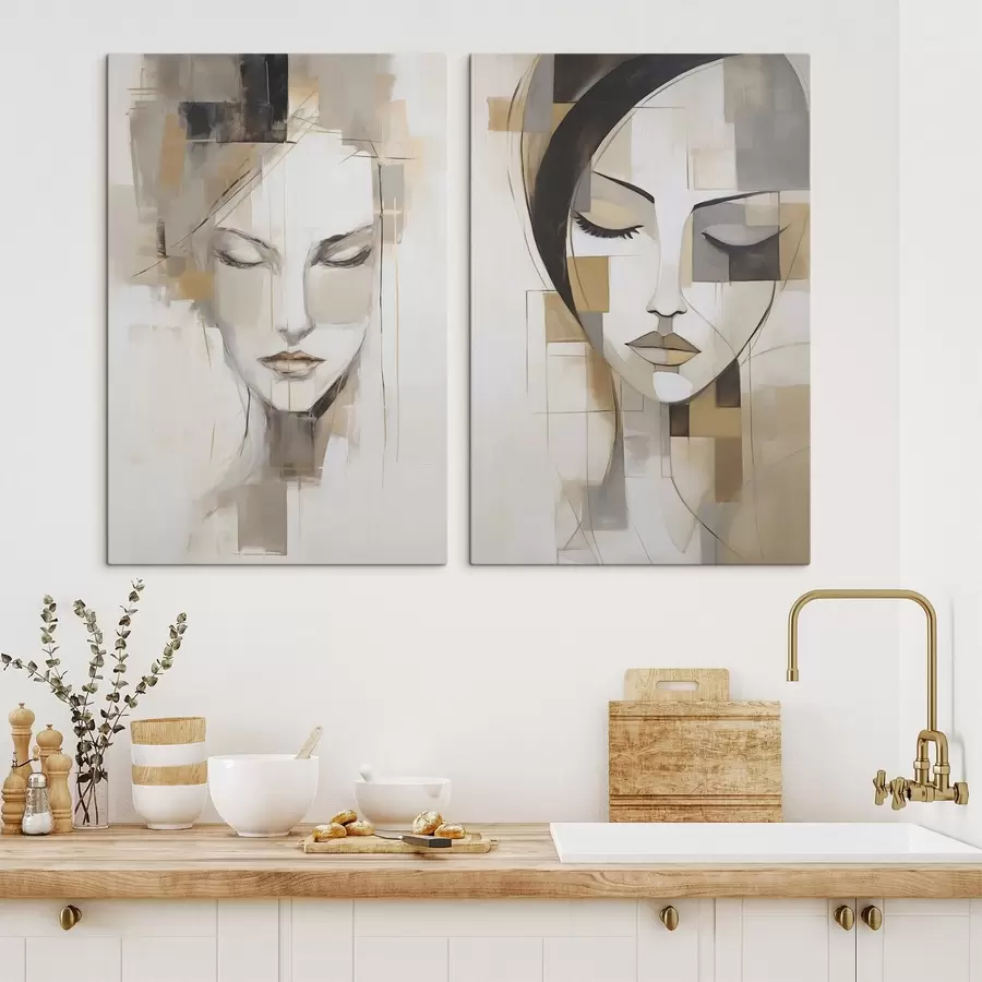 Wandbilder Abstraktes Frauenporträt m30337