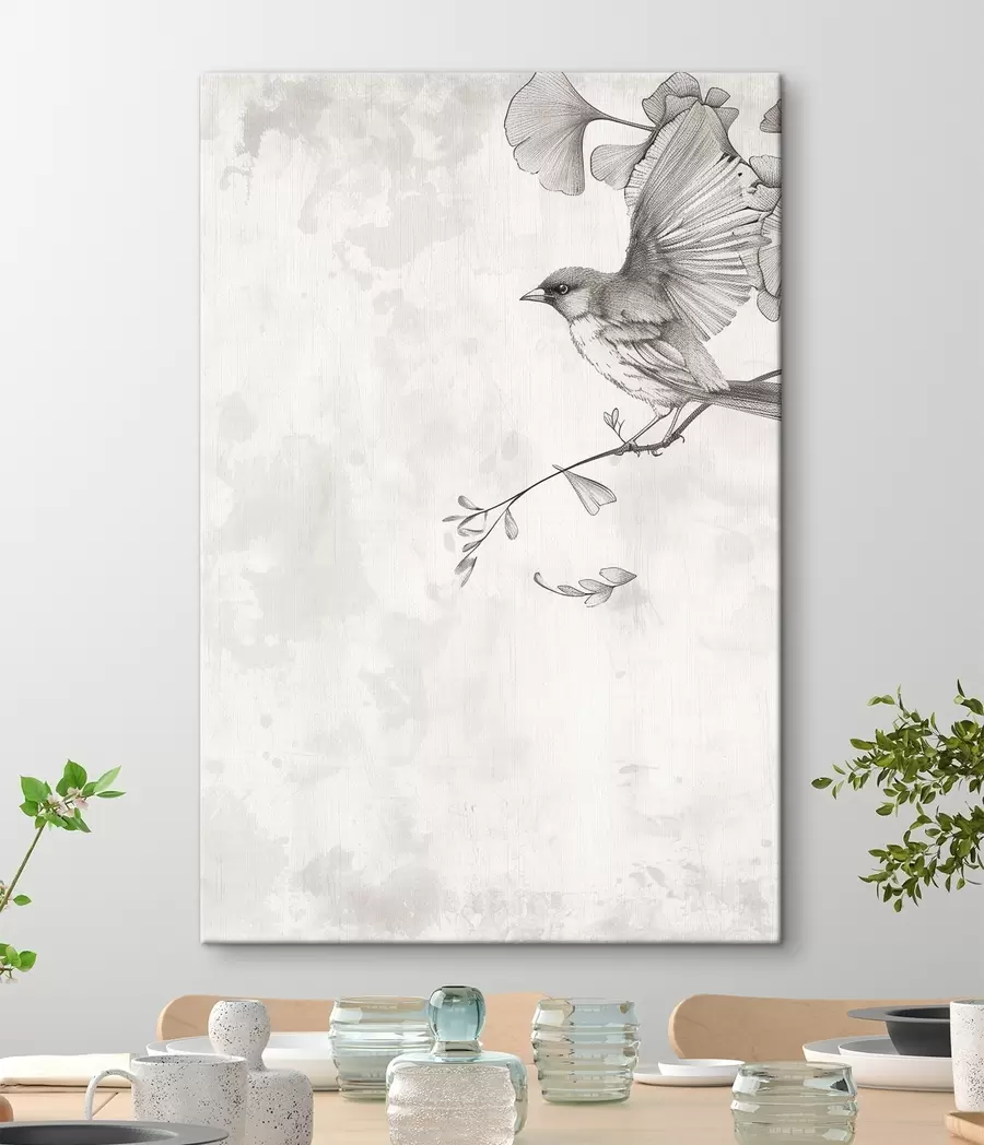 Wandbilder Vogel auf Ästen s48907