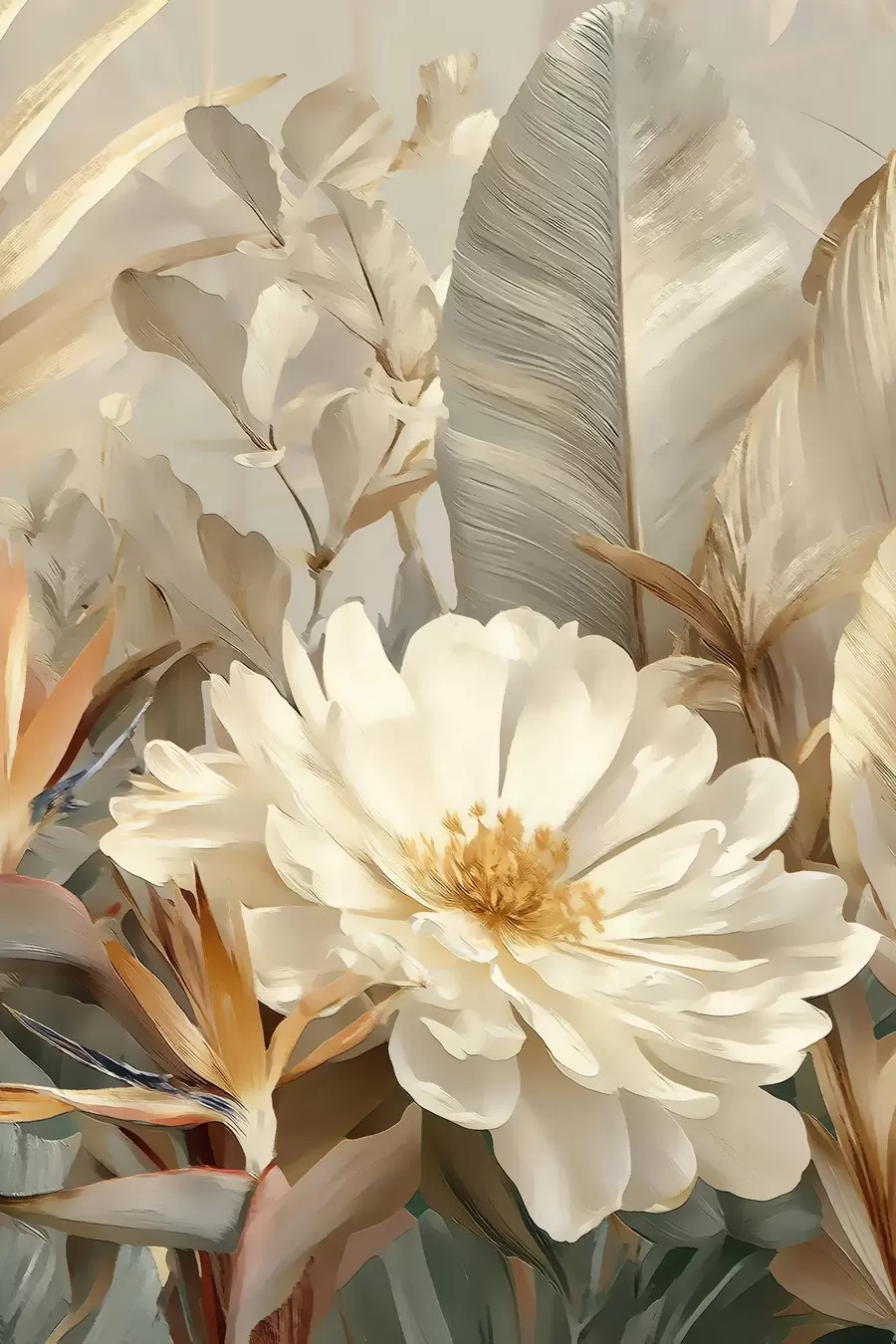 Wandbilder Die Zartheit der Pfingstrosen s48916