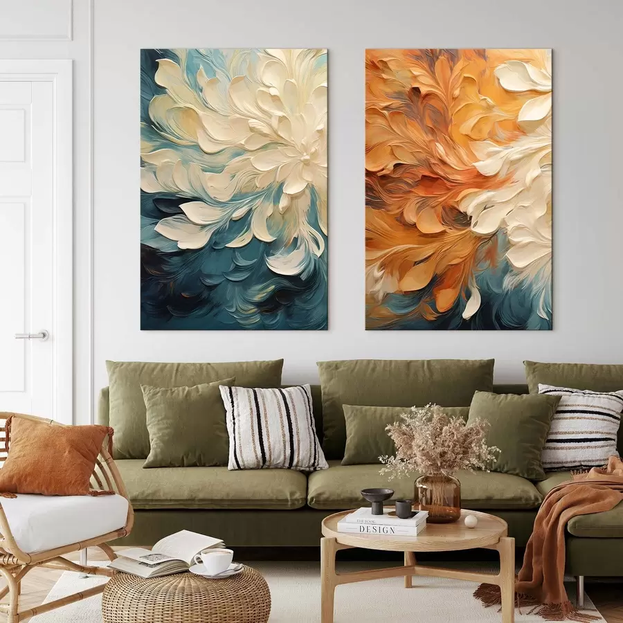 Wandbilder Abstraktion, Imitation von Ölfarbe m30378