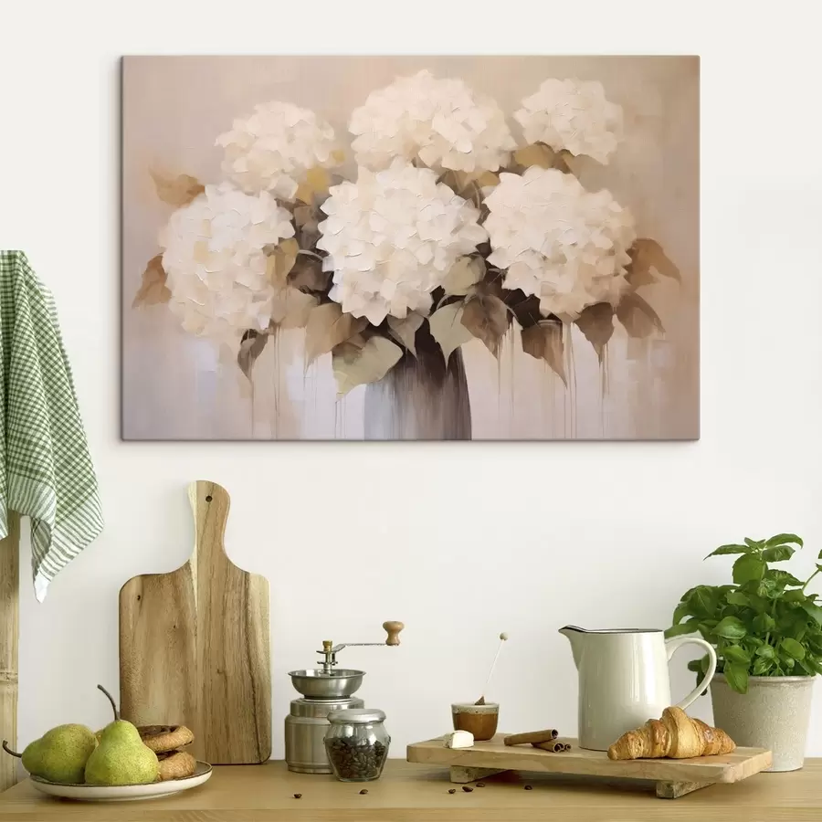 Wandbilder Hortensie im Vintage-Stil s48945
