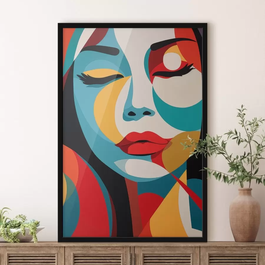 Fototapete Abstraktes Porträt f48948