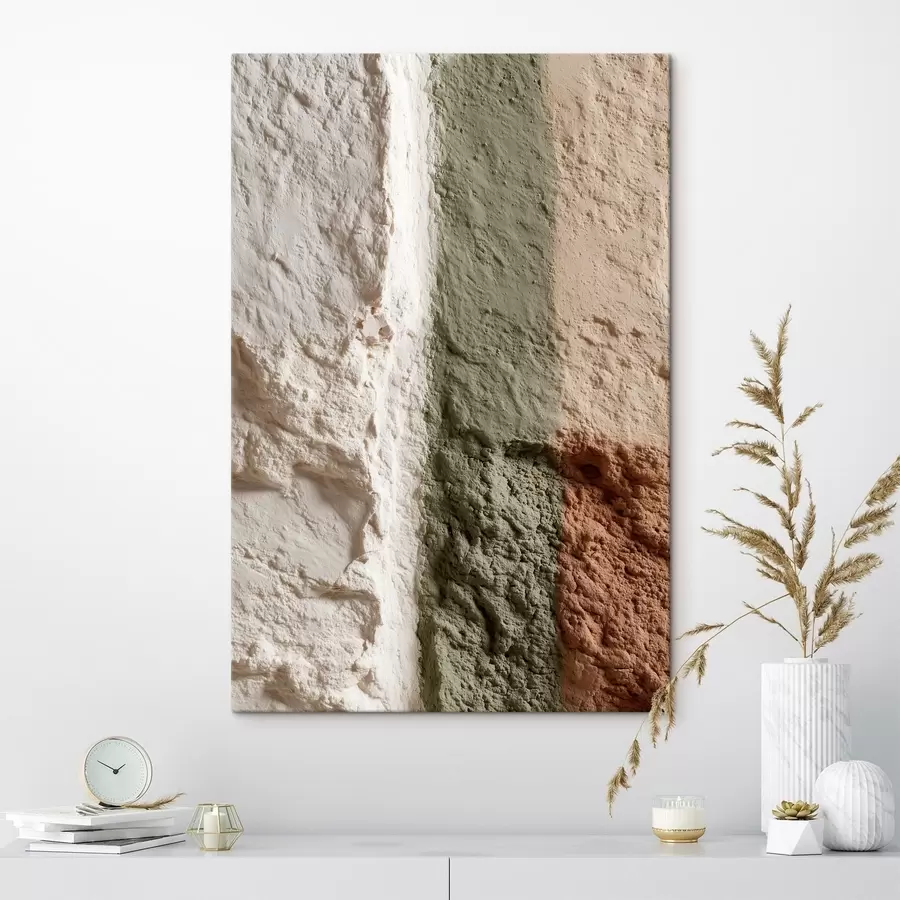 Wandbilder Minimalismus – vertikale Streifen auf strukturierter Oberfläche s48800