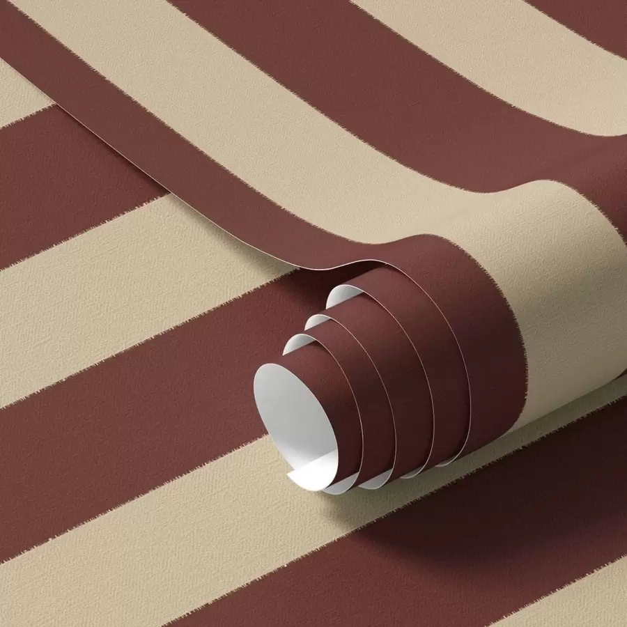 Fototapete Rote und beige vertikale Streifen a01179