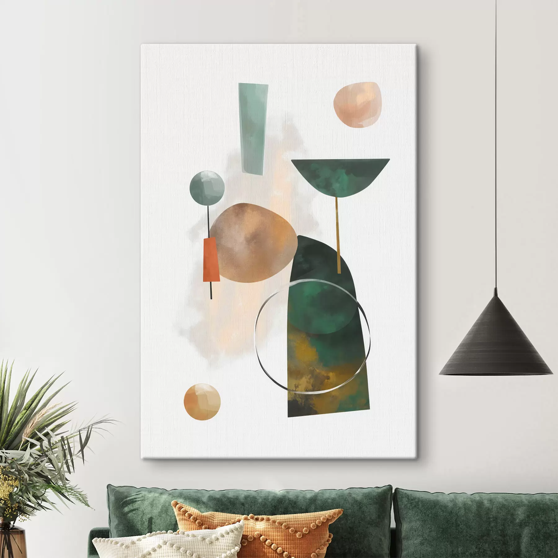 Wandbilder Eine Abstraktion mit geometrischen Formen s48930