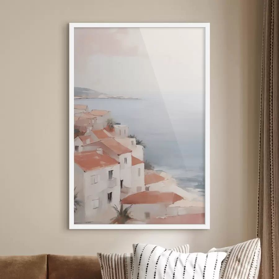 Fototapete Stadtbild am Meer f48974