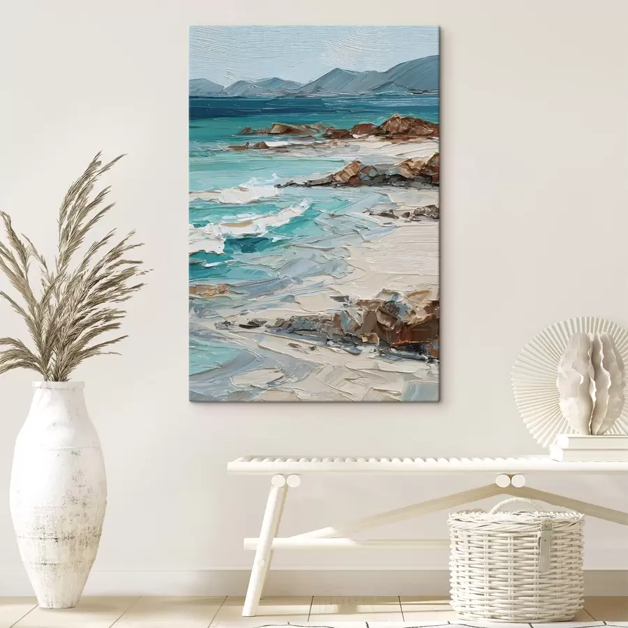 Wandbilder Meereslandschaft mit Klippen s48996