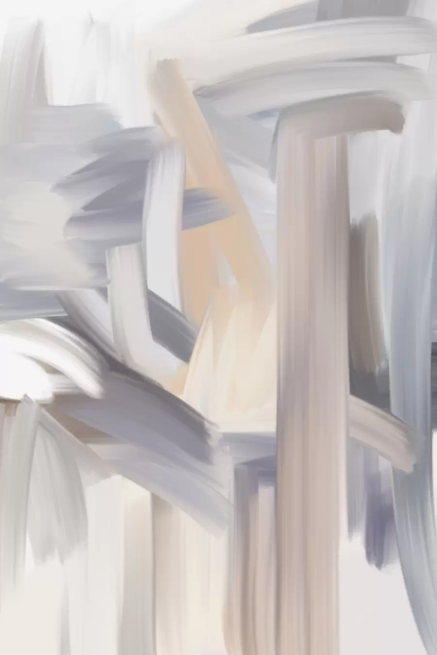 Wandbilder ein abstraktes Gemälde in hellen Farben s49000