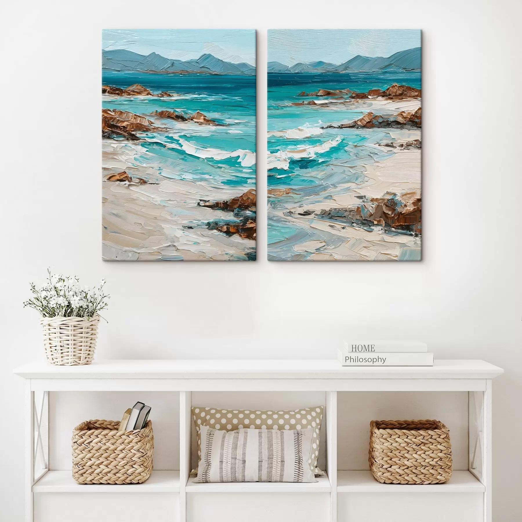 Wandbilder Meereslandschaft mit Klippen m30432