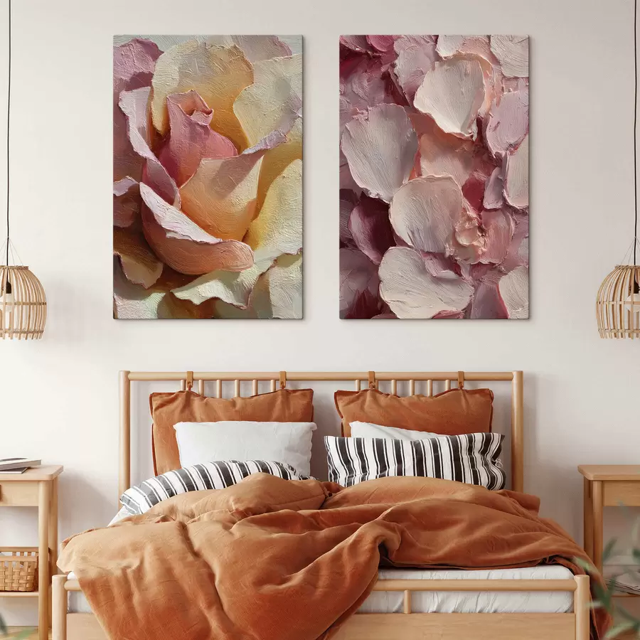 Wandbilder Blumen mit Struktur m30424