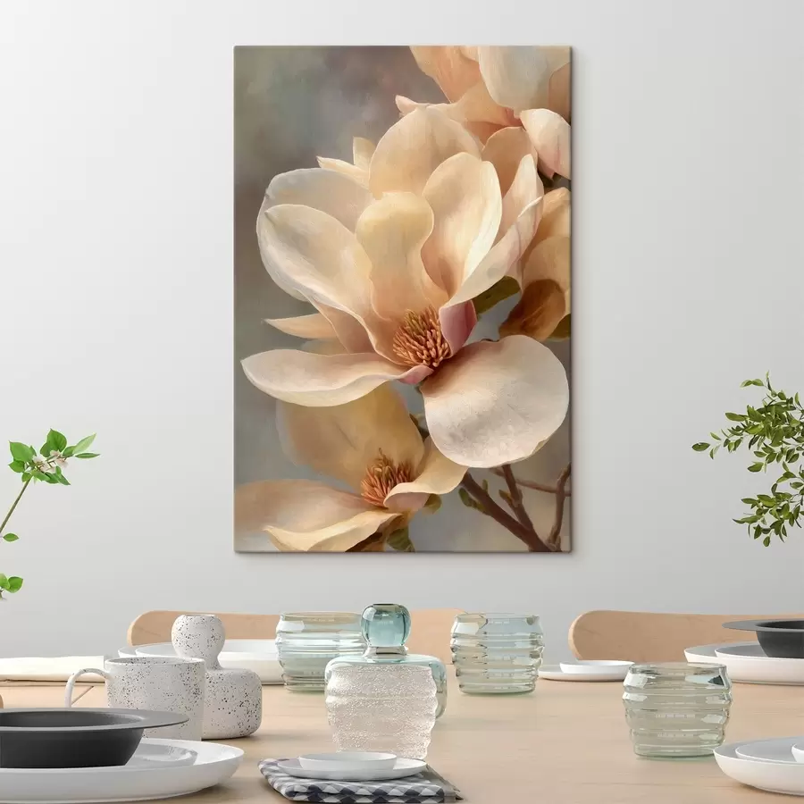 Wandbilder Nahaufnahme einer Magnolienblüte s49016