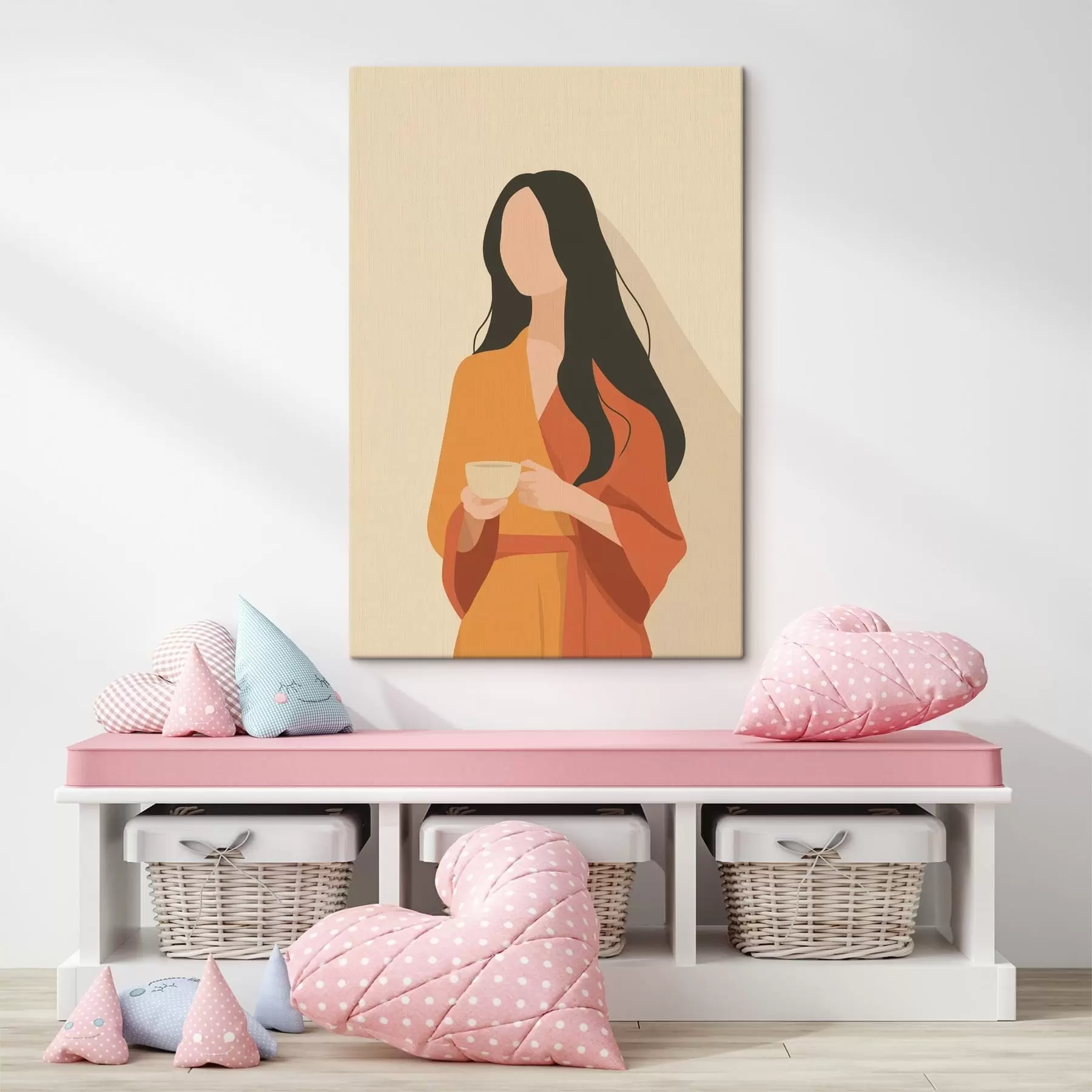 Wandbilder Minimalistisches Frauenporträt s49020