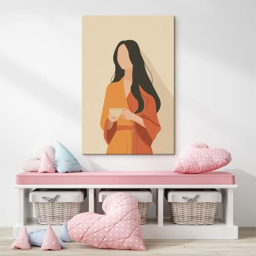 Wandbilder Minimalistisches Frauenporträt s49020