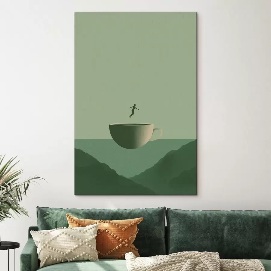 Wandbilder Ein Pokal über den Bergen s49028