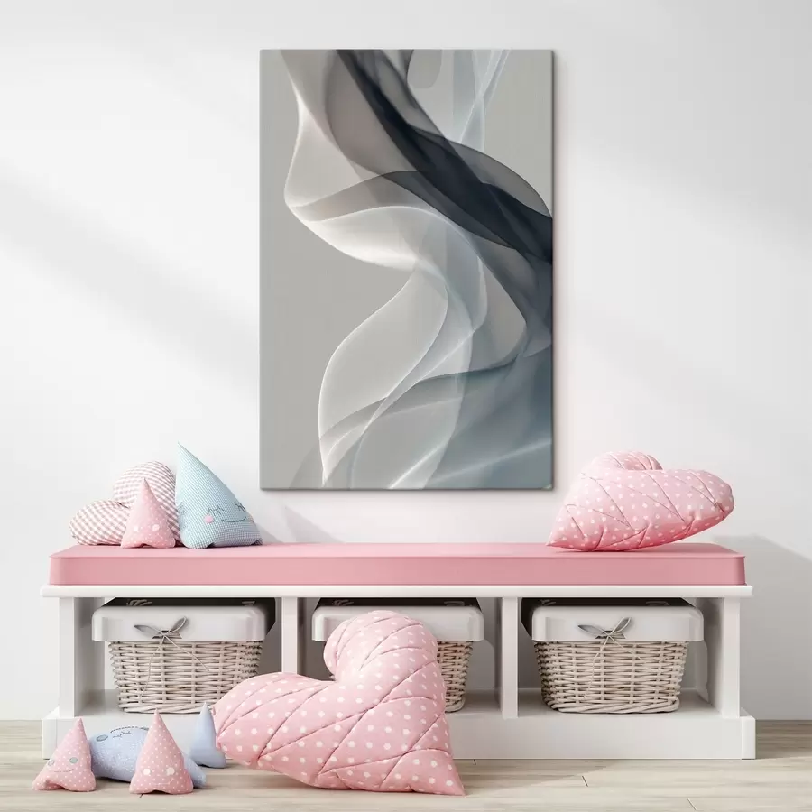 Wandbilder Abstrakt in hellen Rauchfarben s49036