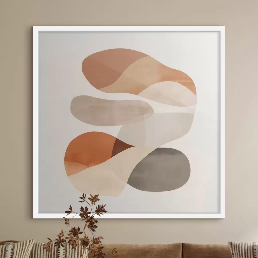 Fototapete Eine Harmonie aus durchscheinenden Blütenblättern und weichen Formen im minimalistischen Stil f48864