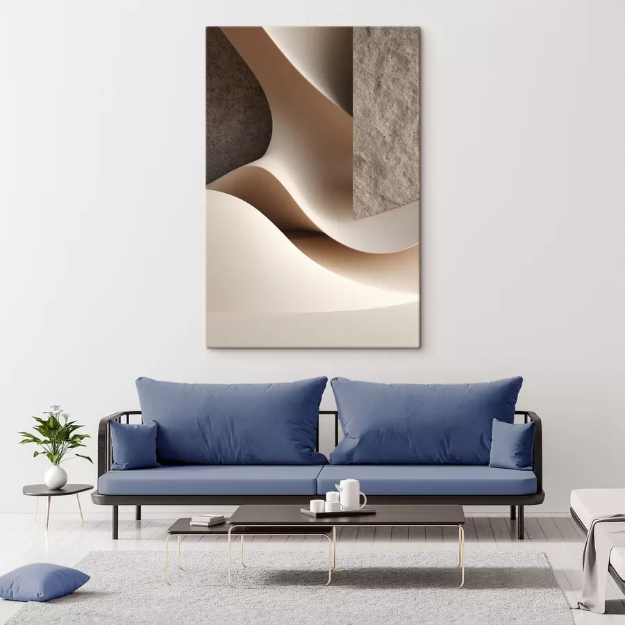 Wandbilder Strukturierter Sandfluss s49044