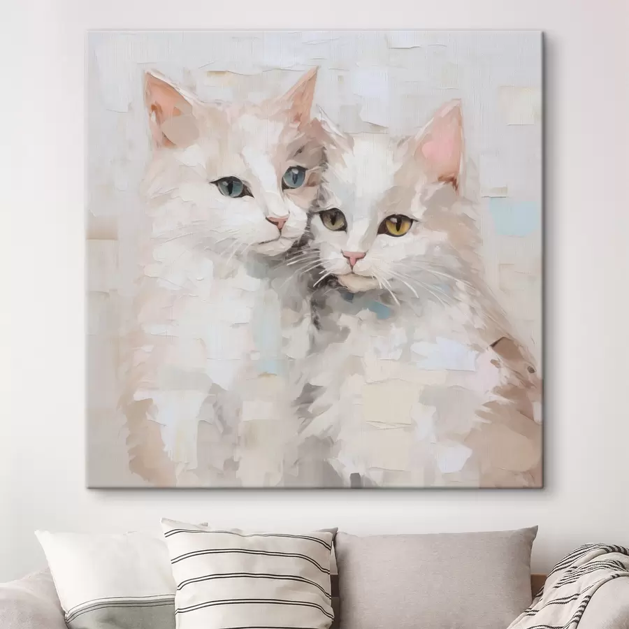 Wandbilder Katzen-Imitationsmalerei s49059
