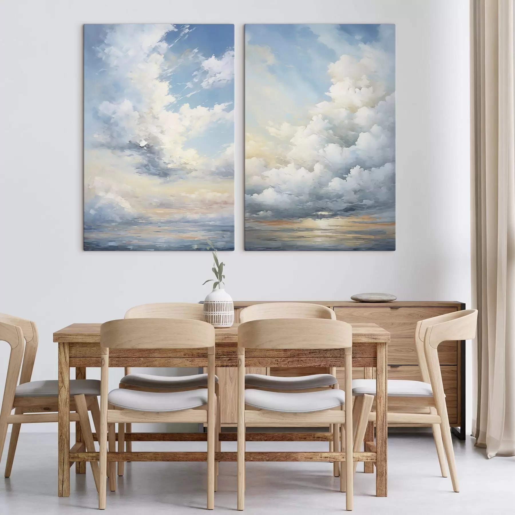 Wandbilder Wolken am Himmel Nachahmung der Malerei m30442