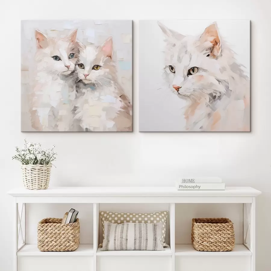 Fototapete Katzen-Imitationsmalerei m30443
