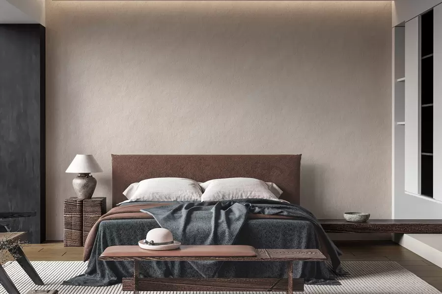 Fototapete Hellbeiger Hintergrund im Stuckstil, Minimalismus, Steinstruktur w09800