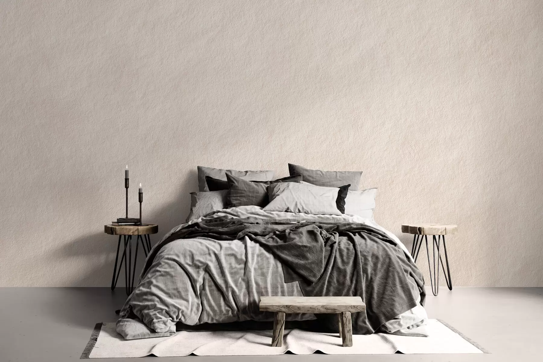 Fototapete Hellbeiger Hintergrund im Stuckstil, Minimalismus, Steinstruktur w09800