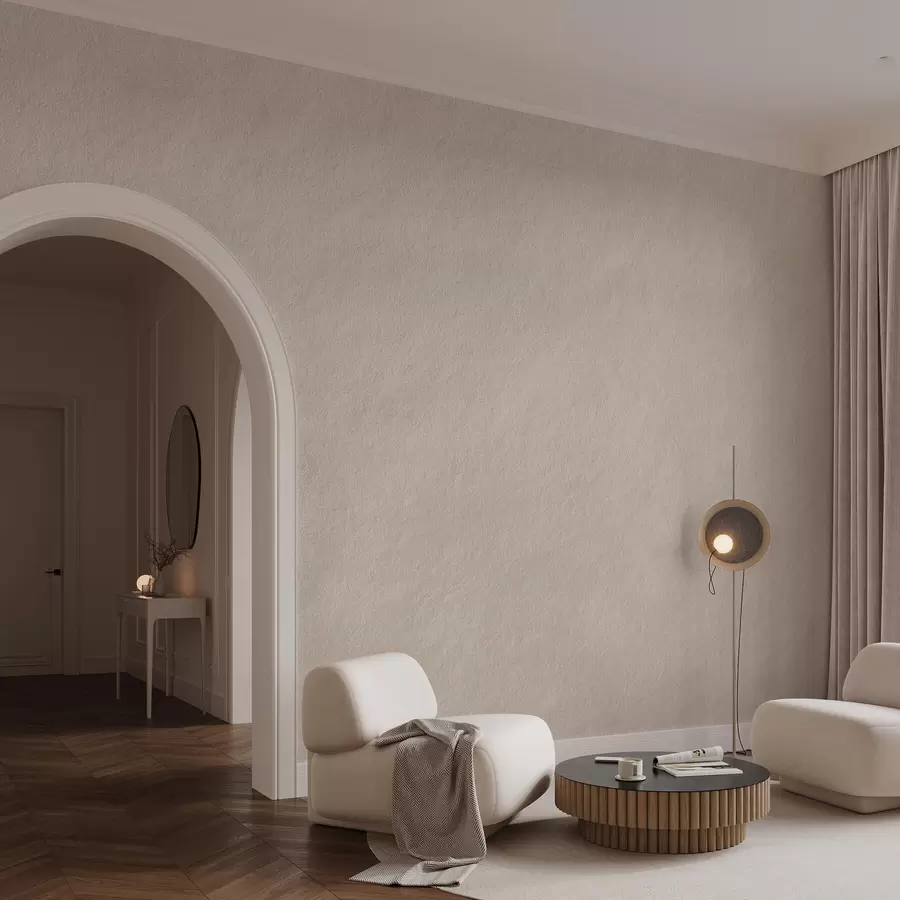 Fototapete Hellbeiger Hintergrund im Stuckstil, Minimalismus, Steinstruktur w09800