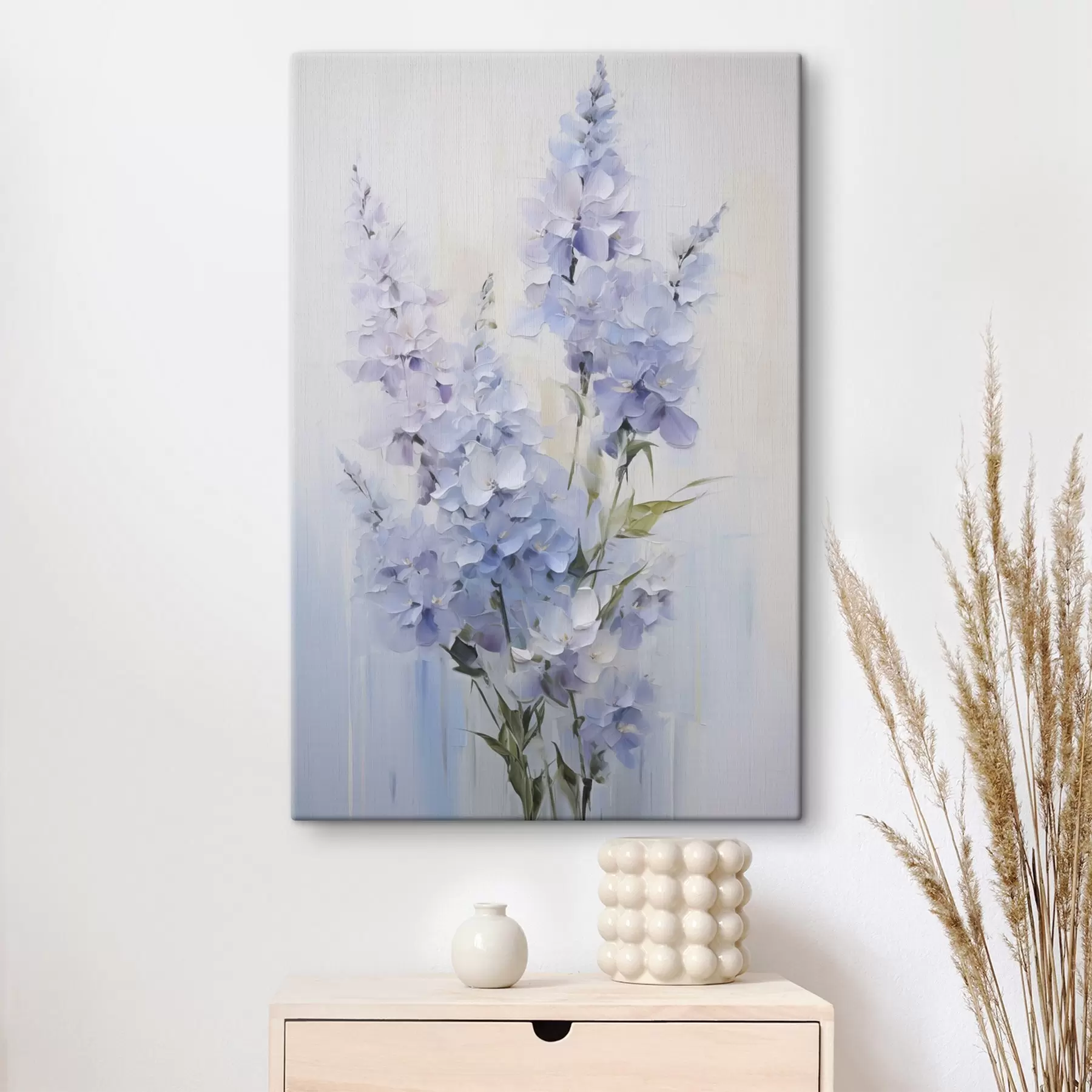 Wandbilder Zarte Wildblumen – gemalte Nachbildung s49063