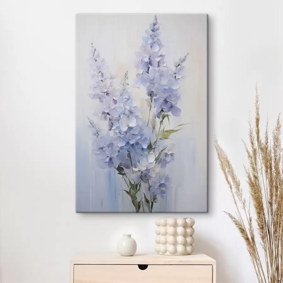 Wandbilder Zarte Wildblumen – gemalte Nachbildung s49063