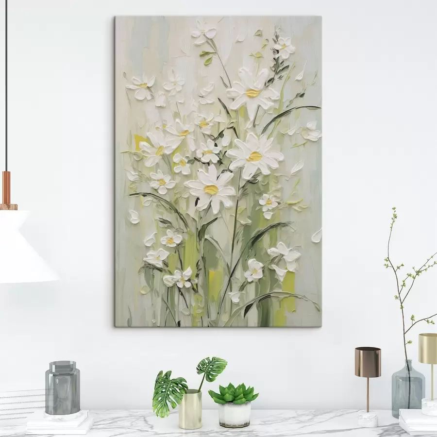 Wandbilder Gänseblümchen Nachahmung Malerei s49068