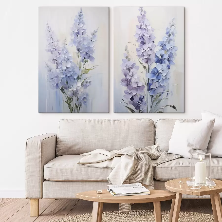 Wandbilder Zarte Wildblumen – gemalte Nachbildung m30445