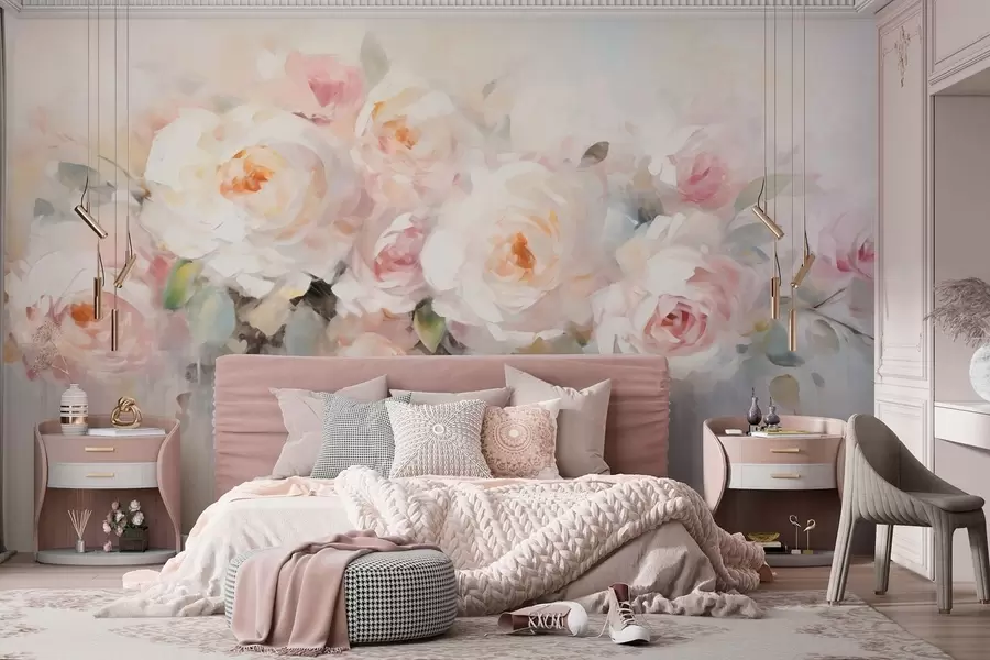Fototapete Klassische Blumen, Rosen w05614