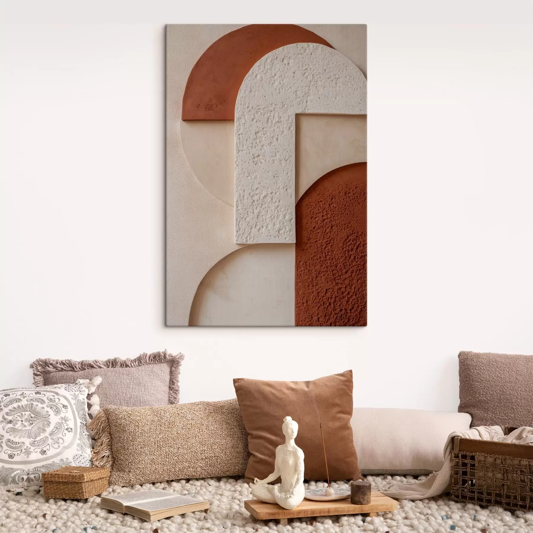 Wandbilder Abstrakte geometrische Formen mit Struktur s49212