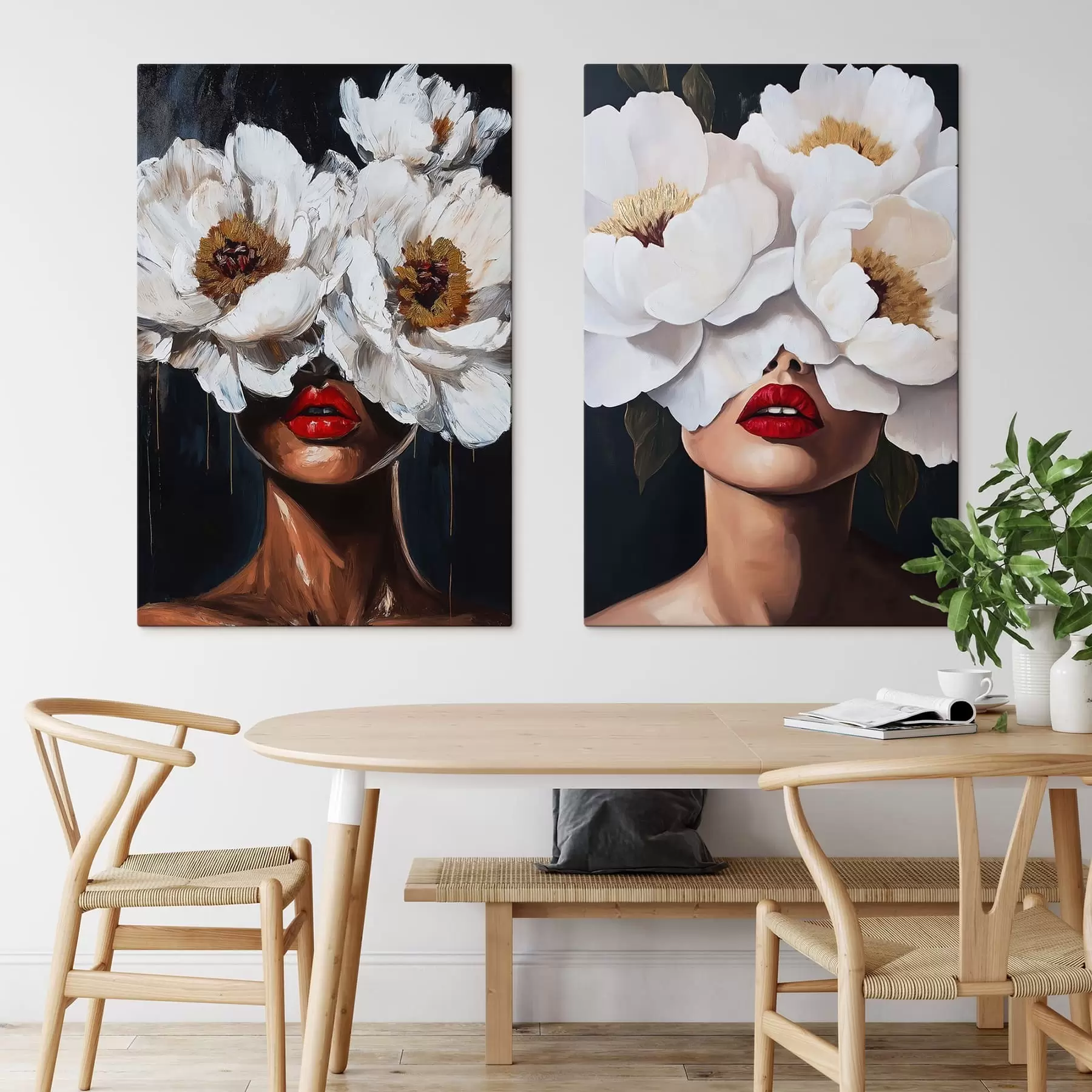 Wandbilder Blumen im Haar m30494