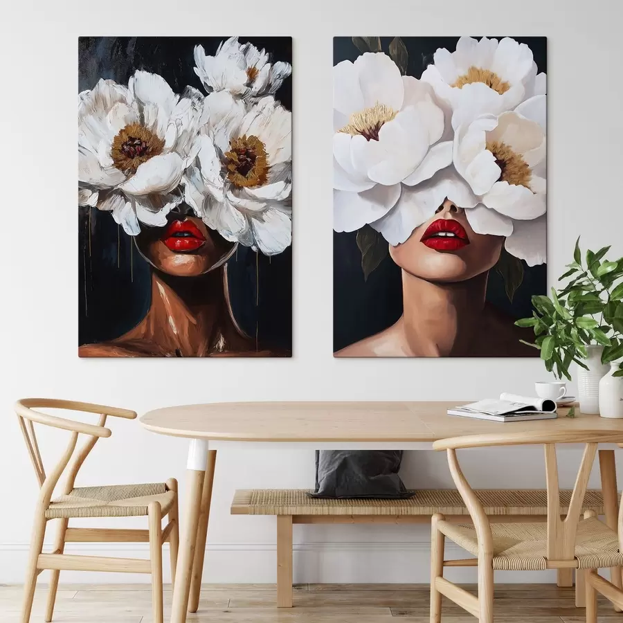 Wandbilder Blumen im Haar m30494