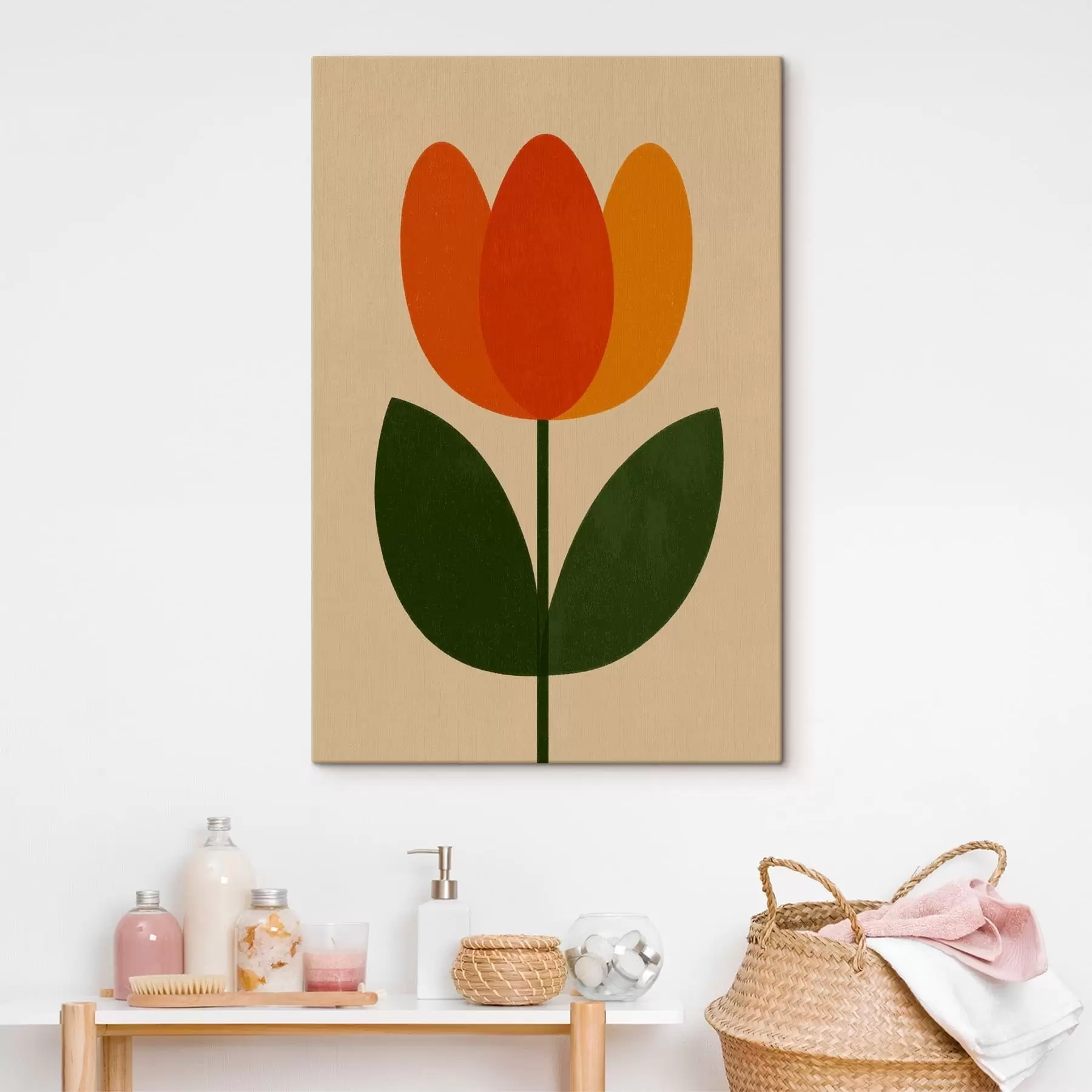Wandbilder Eine einzelne Tulpe s49300