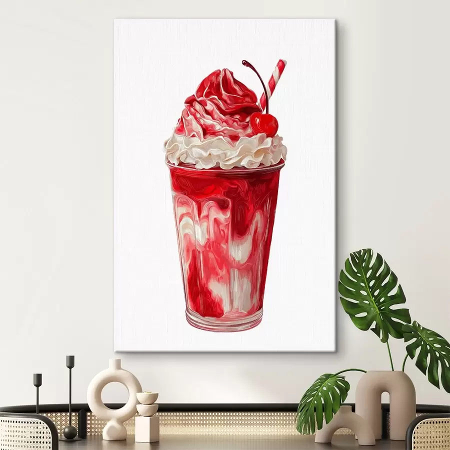 Wandbilder Kirsch-Milchshake s49311