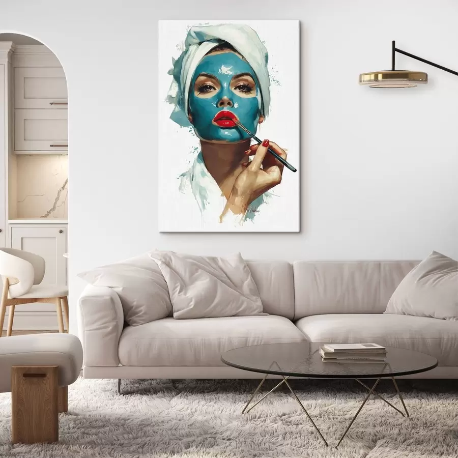 Wandbilder Gesichtsmasken-Ritual s49315
