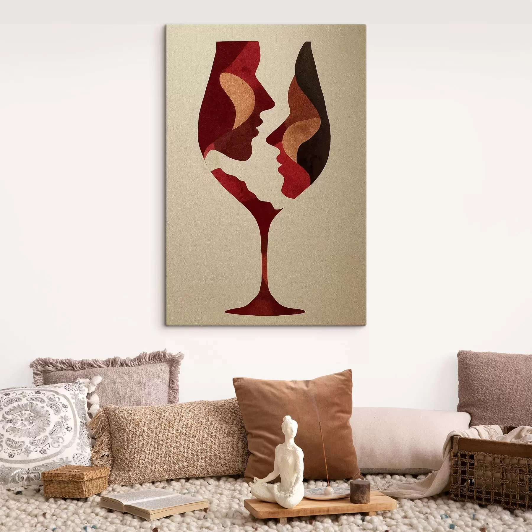 Wandbilder Gesichter im Wein s49322