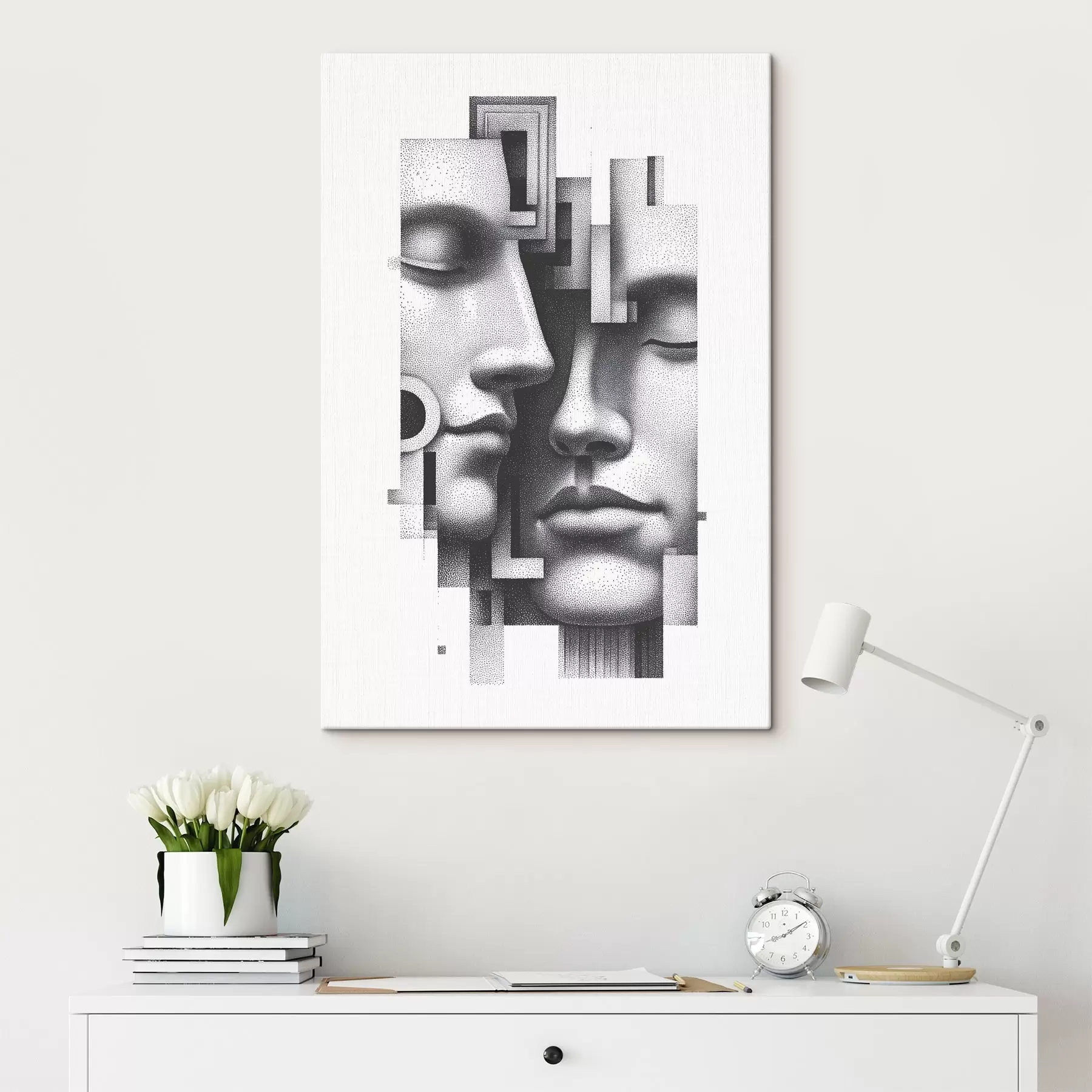 Wandbilder Grafische abstrakte Porträts s49242