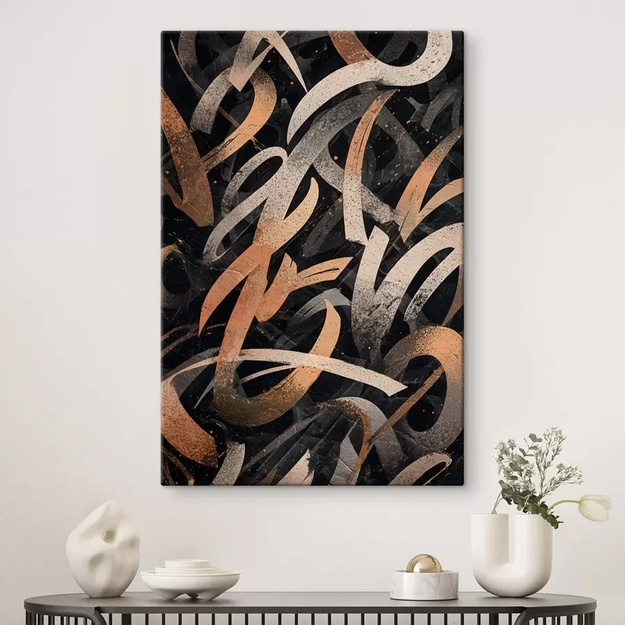 Wandbilder Moderne Kalligraphie im Graffiti-Stil s49246